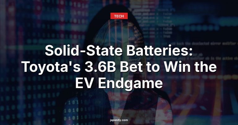 Solid-State Batteries: Toyota's 3.6B Bet to Win the EV Endgame