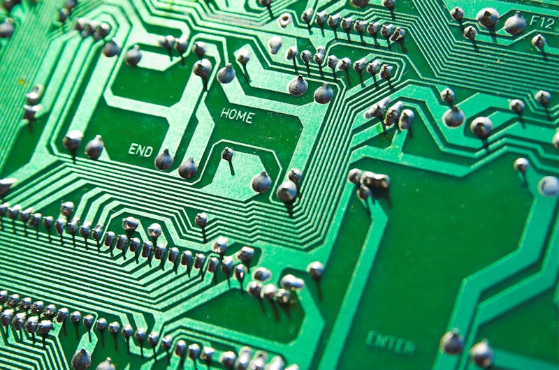 Green computer circuit board