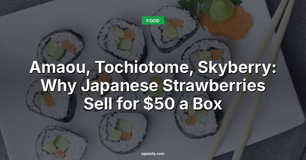 Amaou, Tochiotome, Skyberry: Why Japanese Strawberries Sell for $50 a Box