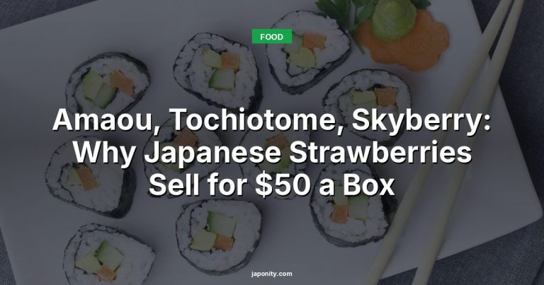 Amaou, Tochiotome, Skyberry: Why Japanese Strawberries Sell for $50 a Box