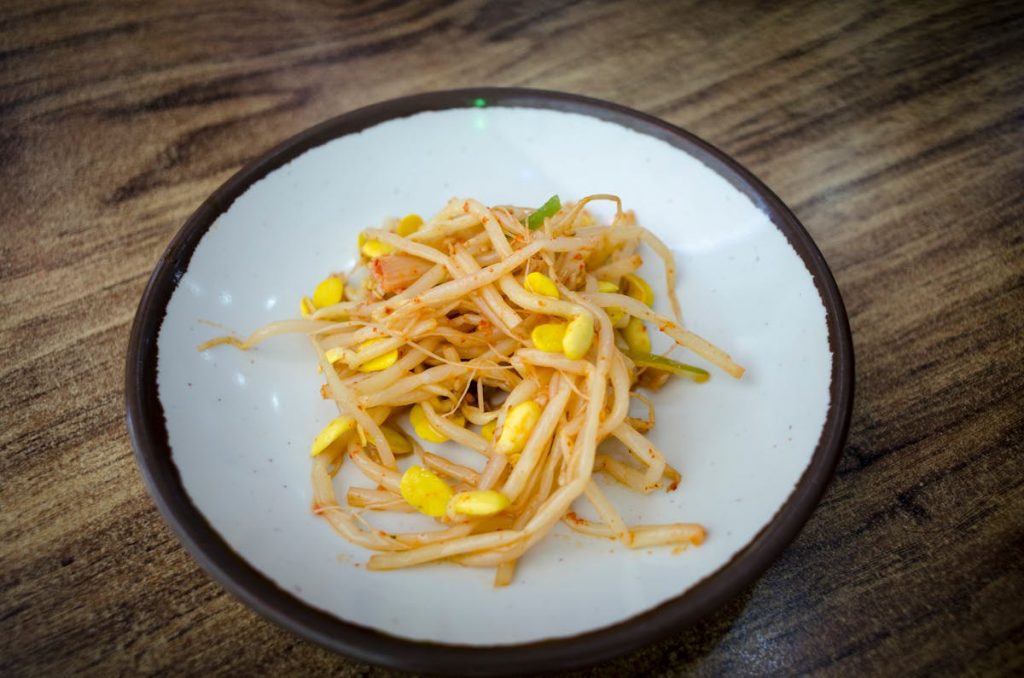 Soybean sprout on plate - Japonity