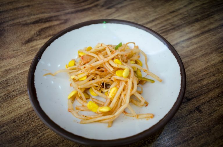 Soybean sprout on plate - Japonity