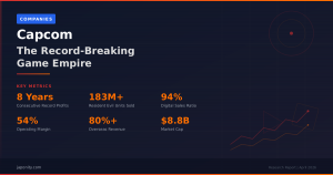 Capcom research report - 8 years of record profits, 183M+ Resident Evil units, 94% digital sales
