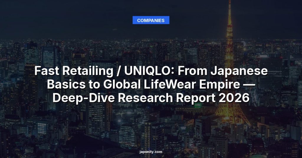 Fast Retailing / UNIQLO: From Japanese Basics to Global LifeWear Empire — Deep-Dive Research Report 2026