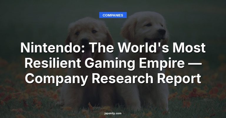Nintendo: The World's Most Resilient Gaming Empire — Company Research Report