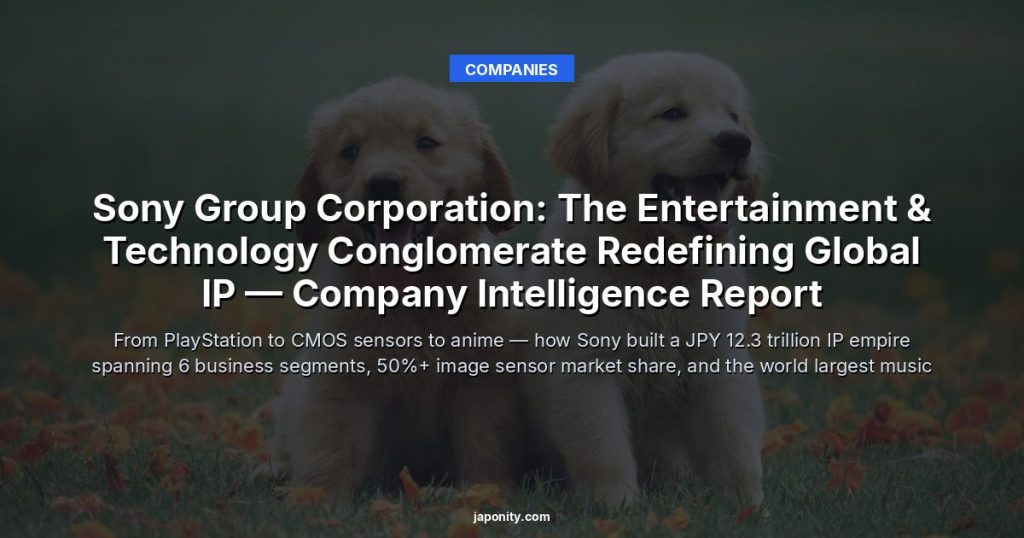 Sony Group Corporation: The Entertainment & Technology Conglomerate Redefining Global IP — Company Intelligence Report