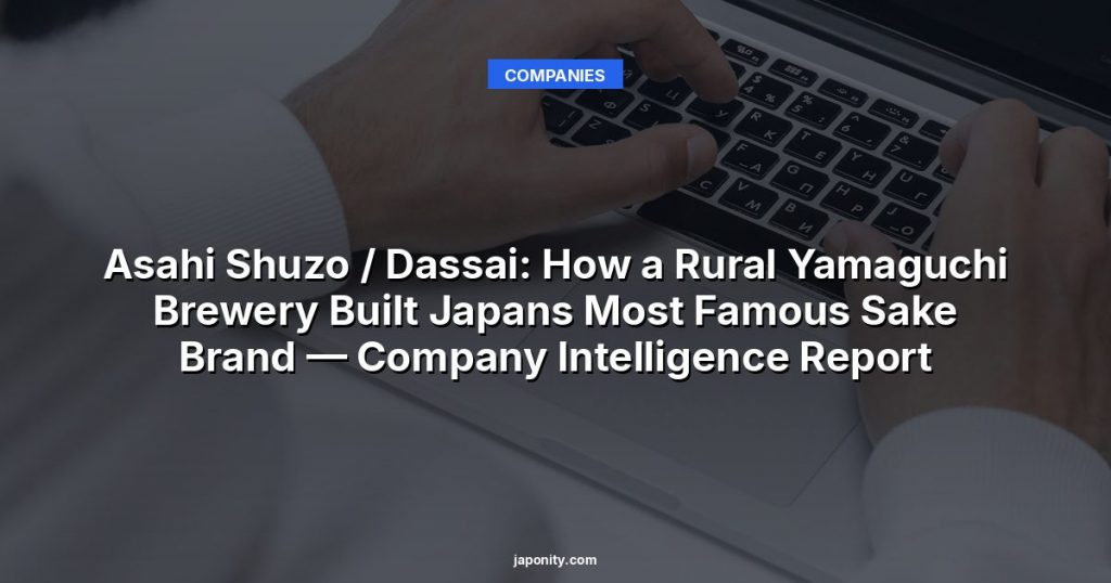 Asahi Shuzo / Dassai: How a Rural Yamaguchi Brewery Built Japans Most Famous Sake Brand — Company Intelligence Report