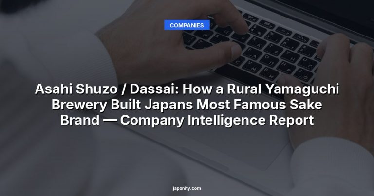 Asahi Shuzo / Dassai: How a Rural Yamaguchi Brewery Built Japans Most Famous Sake Brand — Company Intelligence Report