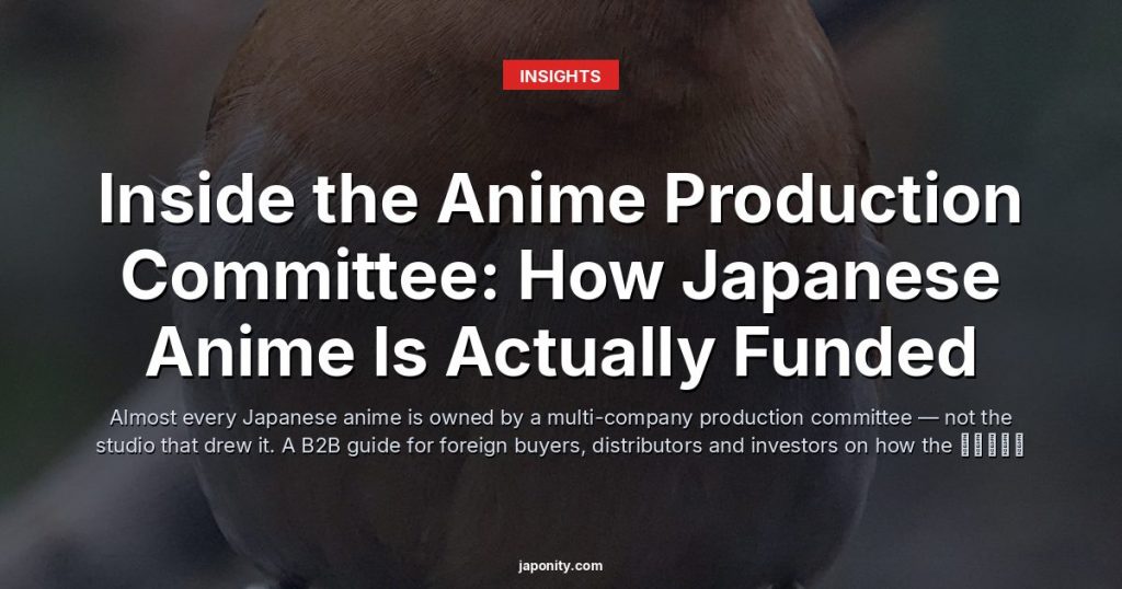 Inside the Anime Production Committee: How Japanese Anime Is Actually Funded