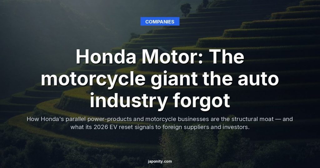 Honda Motor: The motorcycle giant the auto industry forgot