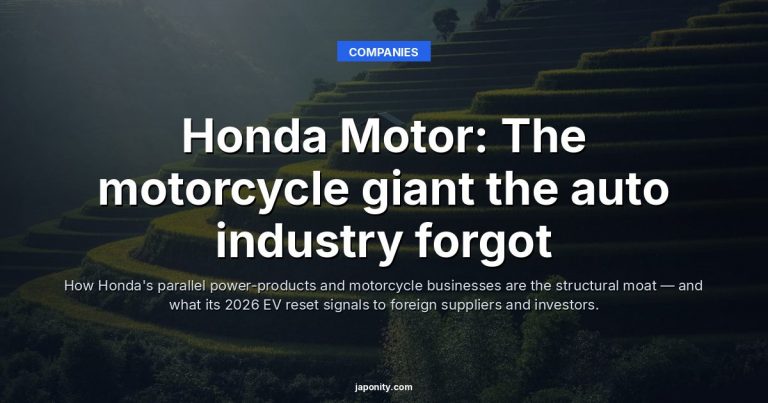 Honda Motor: The motorcycle giant the auto industry forgot