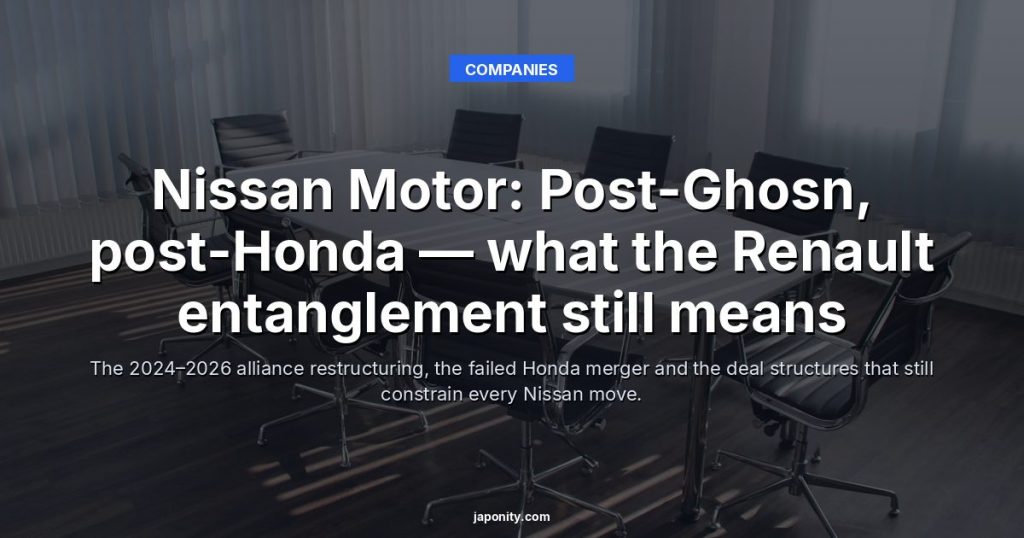 Nissan Motor: Post-Ghosn, post-Honda — what the Renault entanglement still means