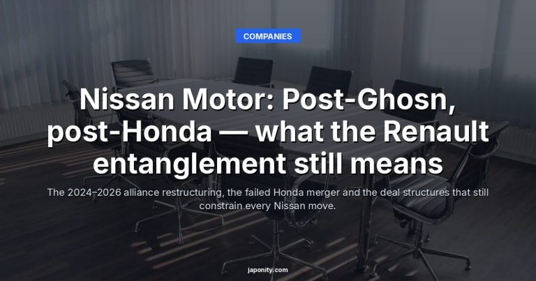 Nissan Motor: Post-Ghosn, post-Honda — what the Renault entanglement still means