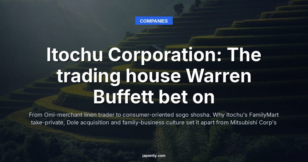 Itochu Corporation: The trading house Warren Buffett bet on