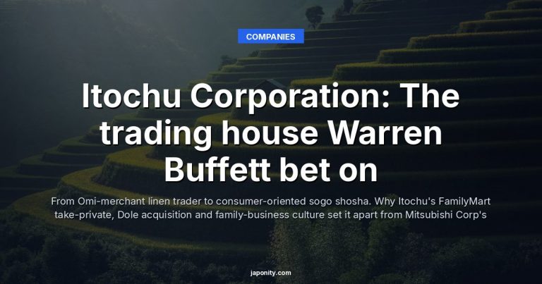 Itochu Corporation: The trading house Warren Buffett bet on