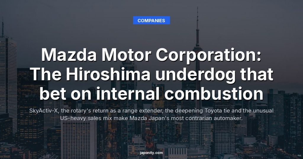 Mazda Motor Corporation: The Hiroshima underdog that bet on internal combustion