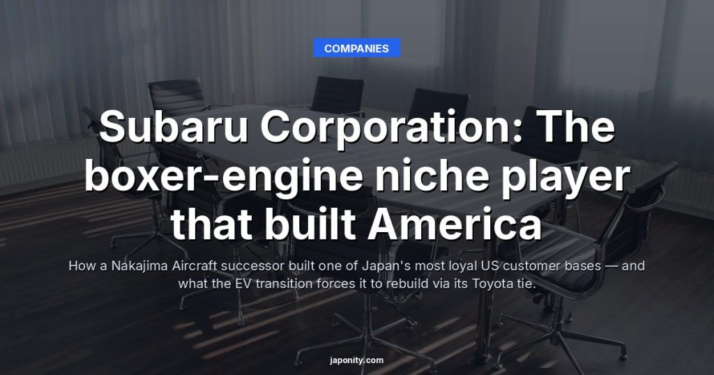 Subaru Corporation: The boxer-engine niche player that built America