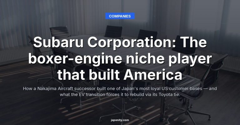 Subaru Corporation: The boxer-engine niche player that built America