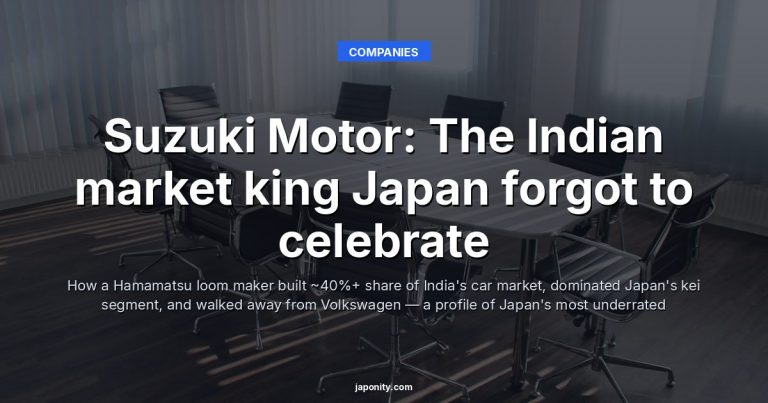 Suzuki Motor: The Indian market king Japan forgot to celebrate