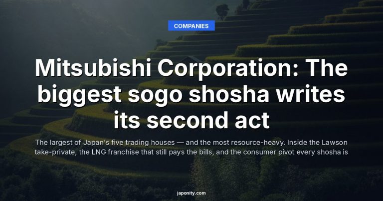 Mitsubishi Corporation: The biggest sogo shosha writes its second act