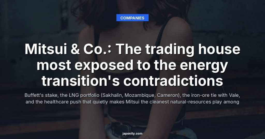 Mitsui & Co.: The trading house most exposed to the energy transition's contradictions