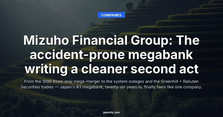 Mizuho Financial Group: The accident-prone megabank writing a cleaner second act