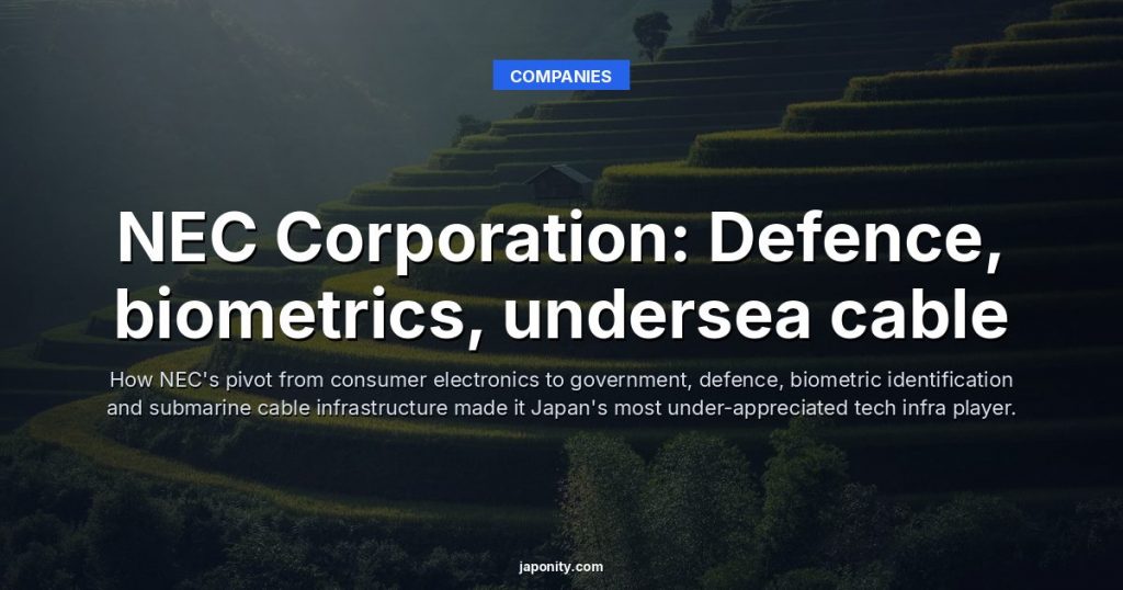 NEC Corporation: Defence, biometrics, undersea cable