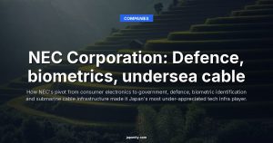 NEC Corporation: Defence, biometrics, undersea cable
