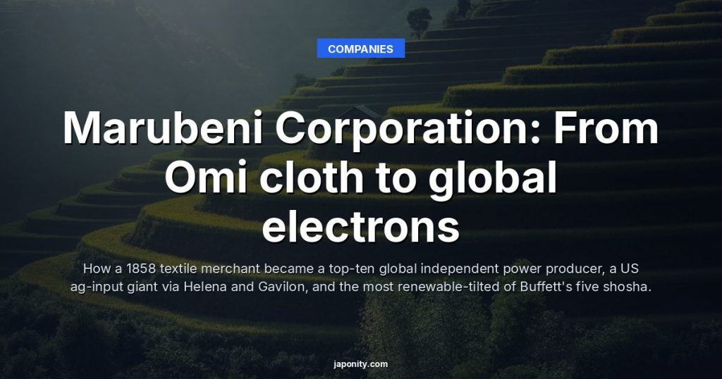 Marubeni Corporation: From Omi cloth to global electrons