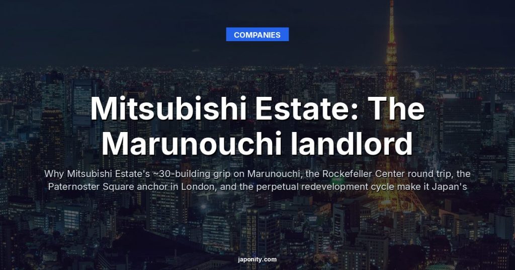 Mitsubishi Estate: The Marunouchi landlord