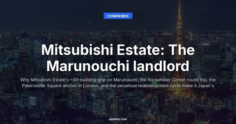 Mitsubishi Estate: The Marunouchi landlord