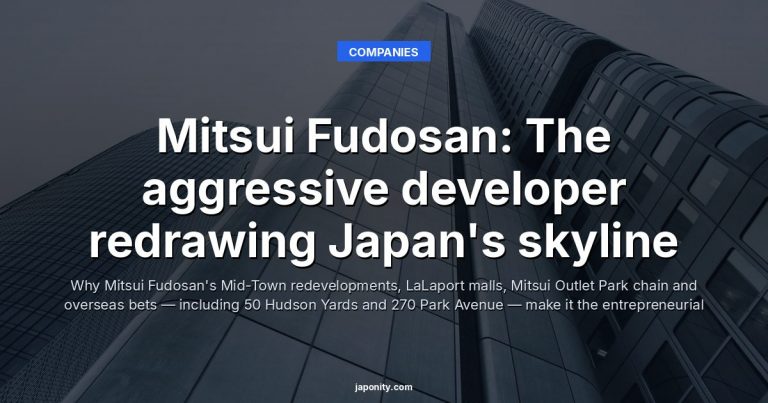 Mitsui Fudosan: The aggressive developer redrawing Japan's skyline