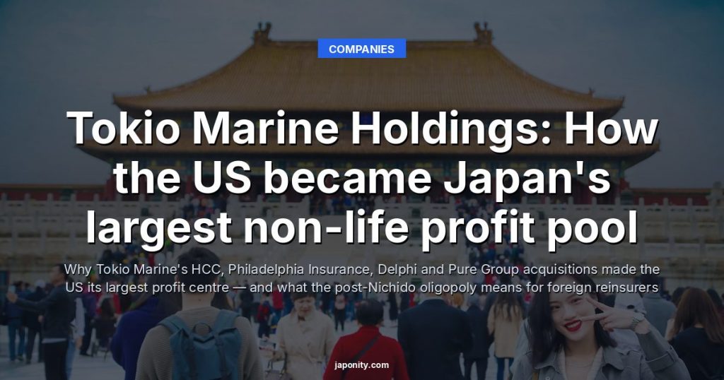 Tokio Marine Holdings: How the US became Japan's largest non-life profit pool
