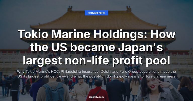 Tokio Marine Holdings: How the US became Japan's largest non-life profit pool