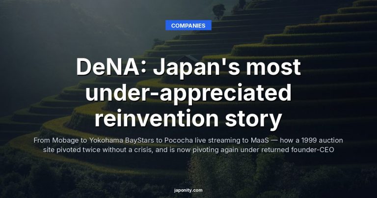 DeNA: Japan's most under-appreciated reinvention story