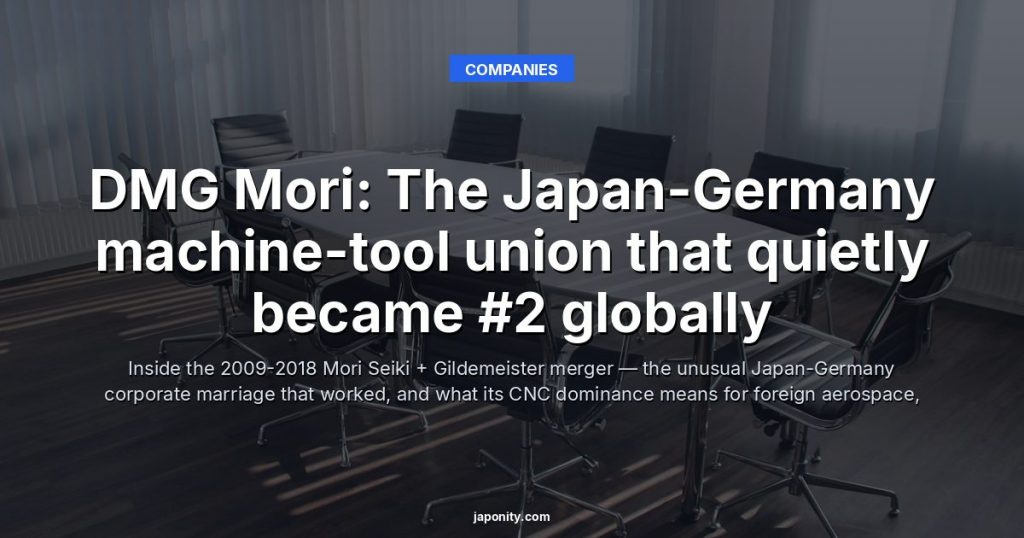 DMG Mori: The Japan-Germany machine-tool union that quietly became #2 globally