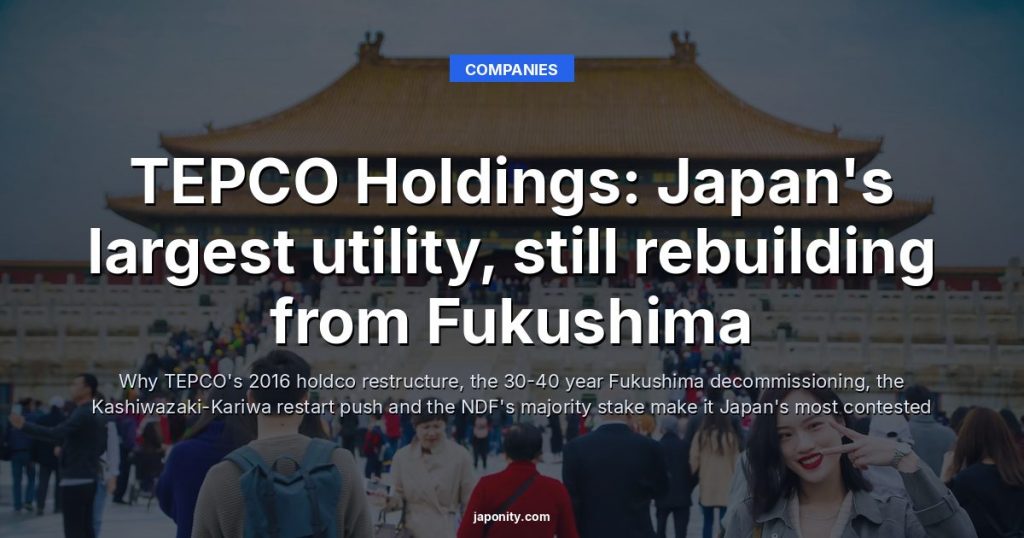 TEPCO Holdings: Japan's largest utility, still rebuilding from Fukushima