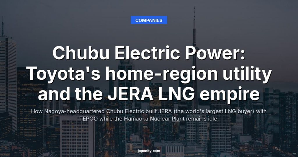 Chubu Electric Power: Toyota's home-region utility and the JERA LNG empire
