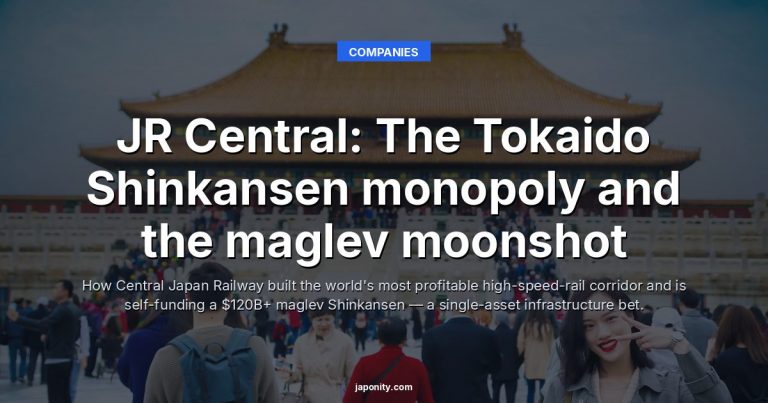 JR Central: The Tokaido Shinkansen monopoly and the maglev moonshot