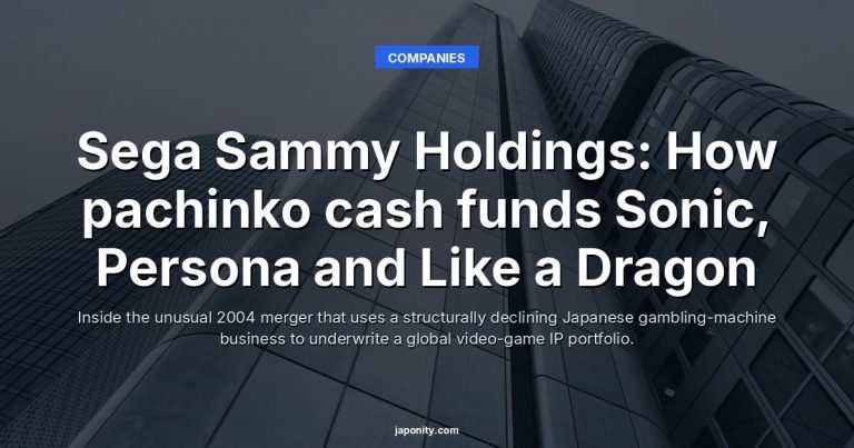 Sega Sammy Holdings: How pachinko cash funds Sonic, Persona and Like a Dragon