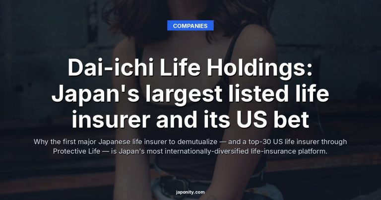 Dai-ichi Life Holdings: Japan's largest listed life insurer and its US bet