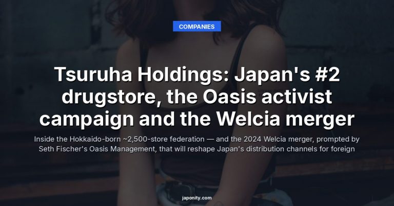 Tsuruha Holdings: Japan's #2 drugstore, the Oasis activist campaign and the Welcia merger