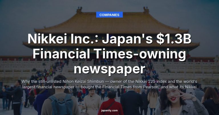 Nikkei Inc.: Japan's $1.3B Financial Times-owning newspaper