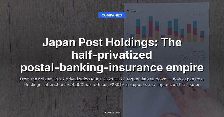 Japan Post Holdings: The half-privatized postal-banking-insurance empire