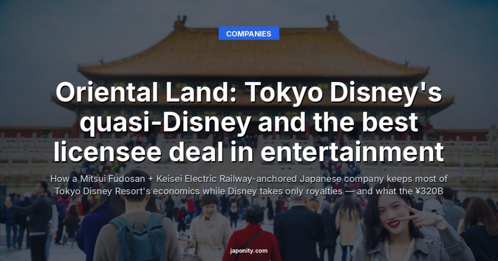 Oriental Land: Tokyo Disney's quasi-Disney and the best licensee deal in entertainment