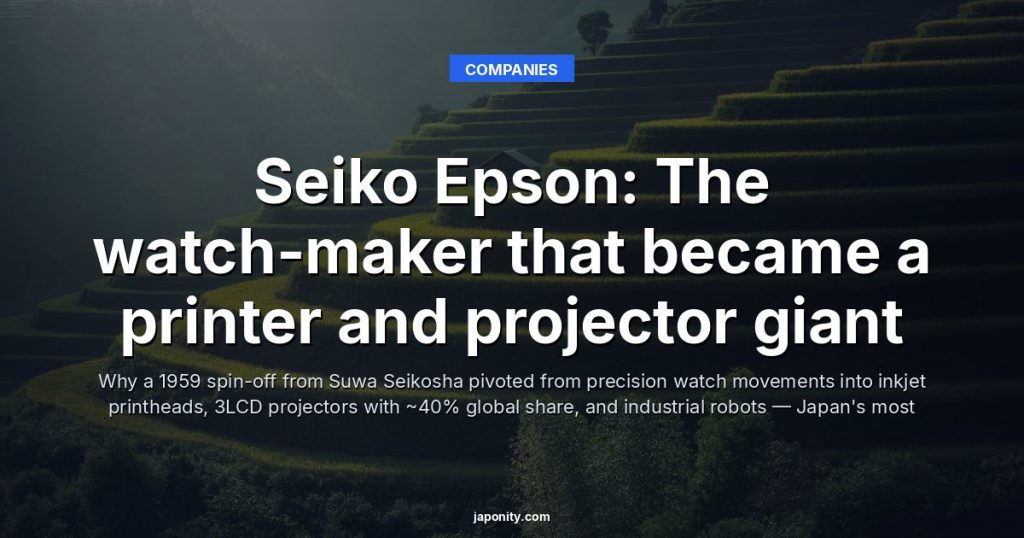 Seiko Epson: The watch-maker that became a printer and projector giant