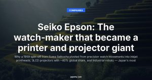 Seiko Epson: The watch-maker that became a printer and projector giant