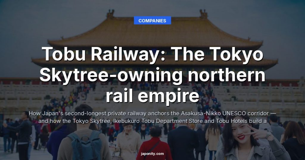 Tobu Railway: The Tokyo Skytree-owning northern rail empire