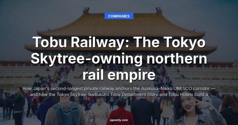 Tobu Railway: The Tokyo Skytree-owning northern rail empire