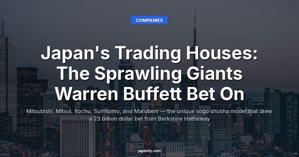 Japan's Trading Houses: The Sprawling Giants Warren Buffett Bet On